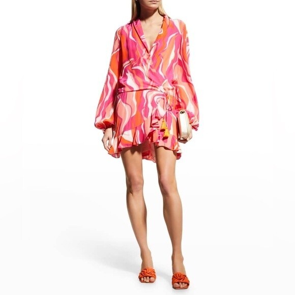 NWT ROCOCO SAND EMILY DRESS - PINK. Size XS (runs big) - Picture 8 of 15